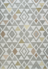 Brighton Multi - Coloured Geometric Indoor Outdoor Rug - Pendle Village Furniture